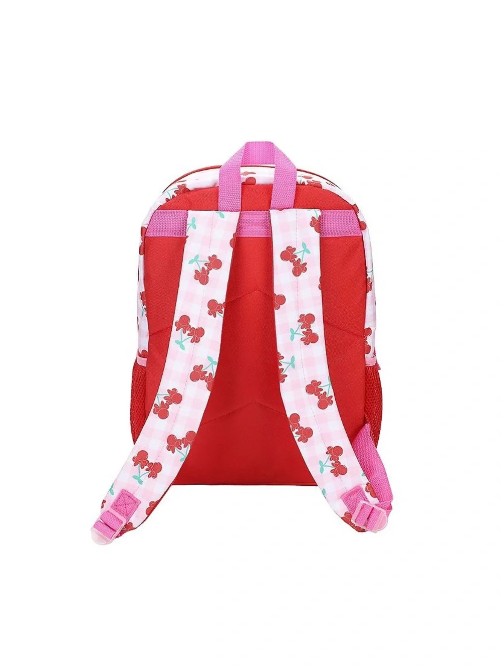 Disney Minnie Mouse Pink 5 Piece Cherry Red Sequin Backpack and Accessories Set